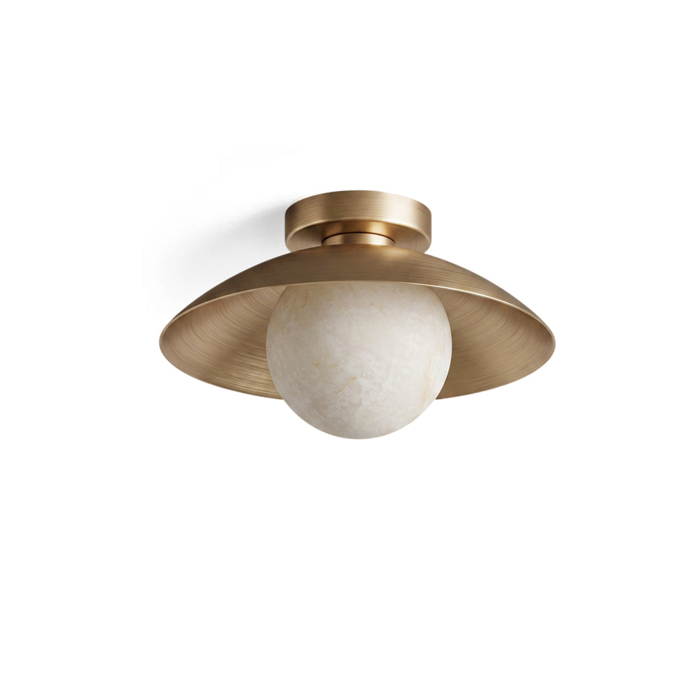 Delacroix Alabaster Flush Mount Ceiling Light