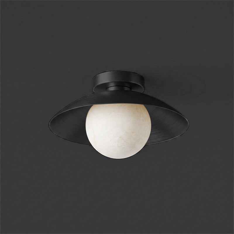 Delacroix Alabaster Flush Mount Ceiling Light