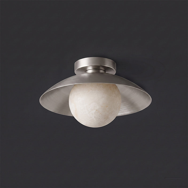 Delacroix Alabaster Flush Mount Ceiling Light