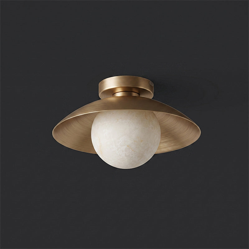 Delacroix Alabaster Flush Mount Ceiling Light