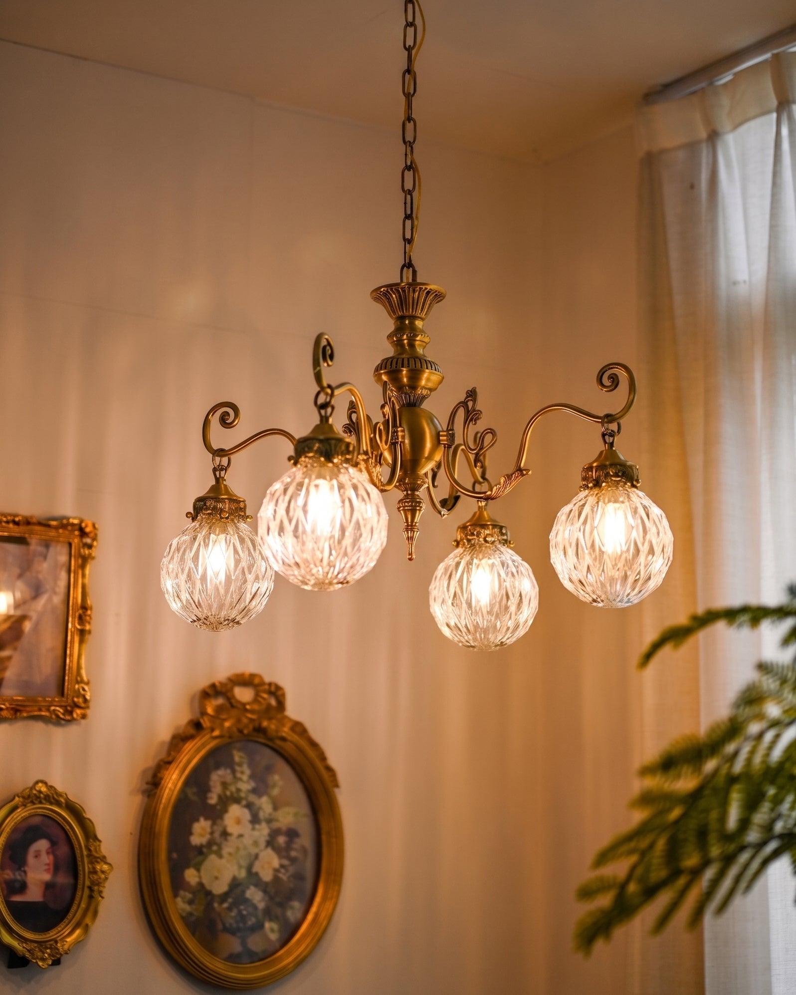 Eldridge Glass Chandelier
