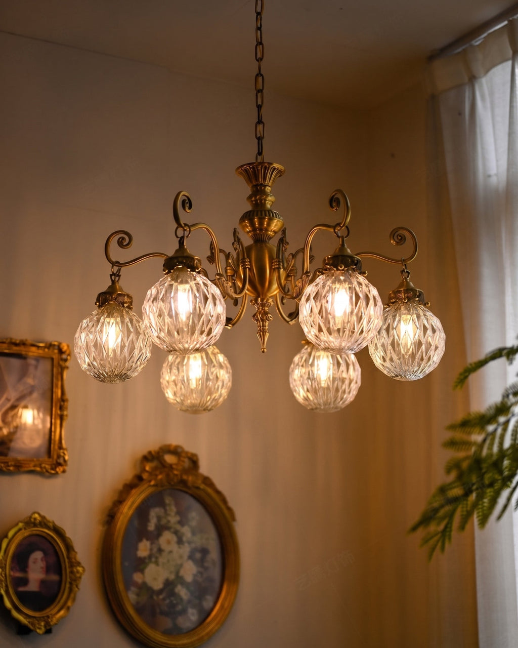 Eldridge Glass Chandelier
