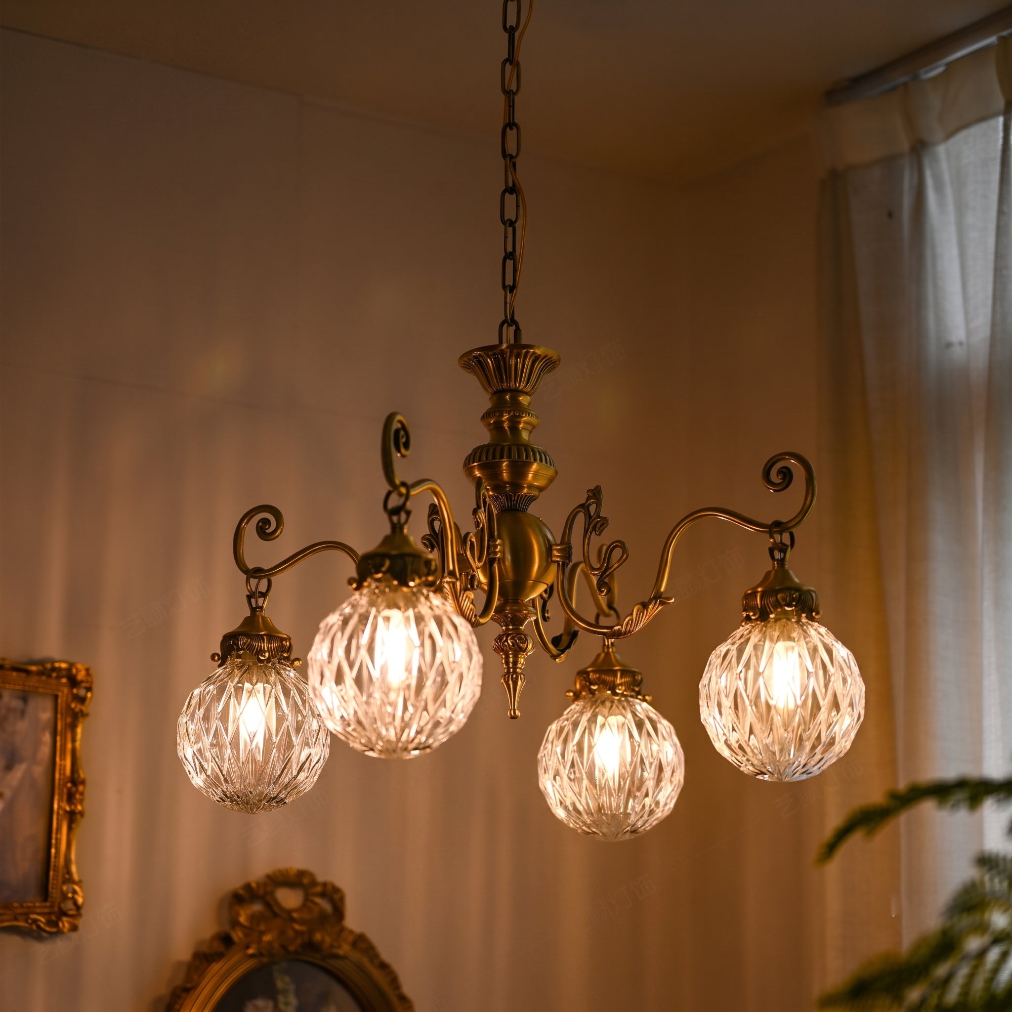 Eldridge Glass Chandelier