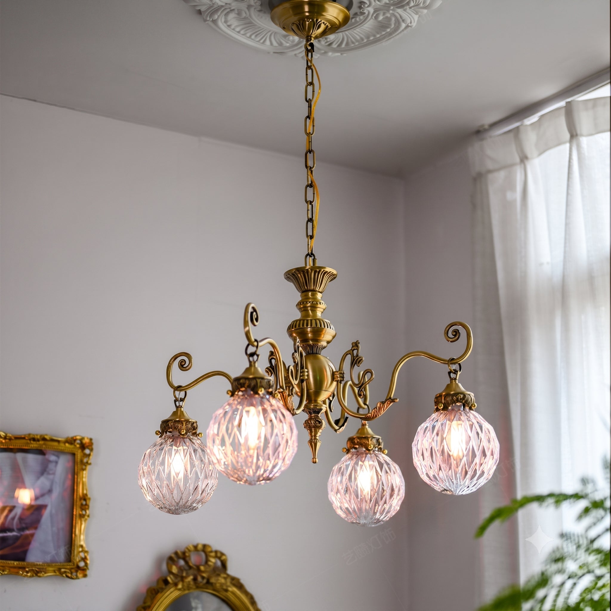 Eldridge Glass Chandelier