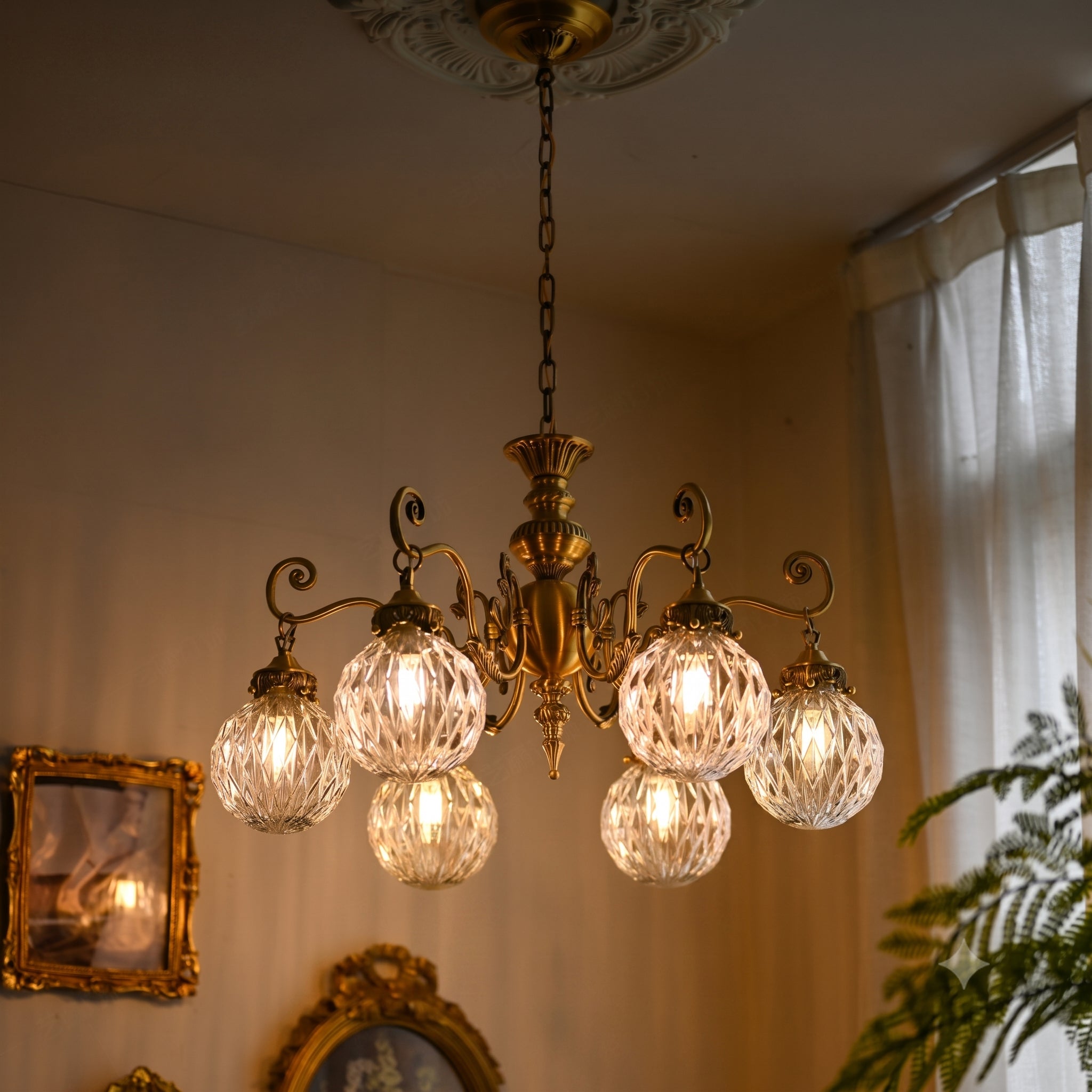 Eldridge Glass Chandelier