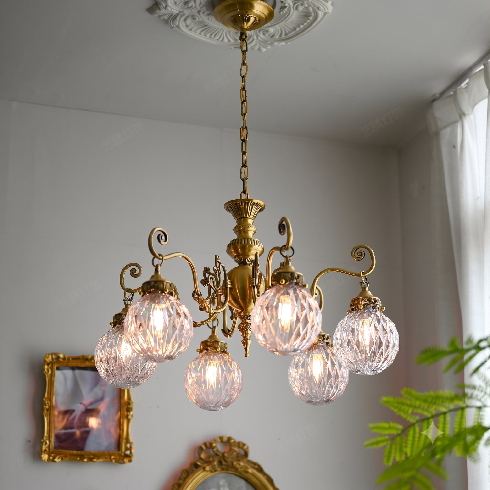 Eldridge Glass Chandelier