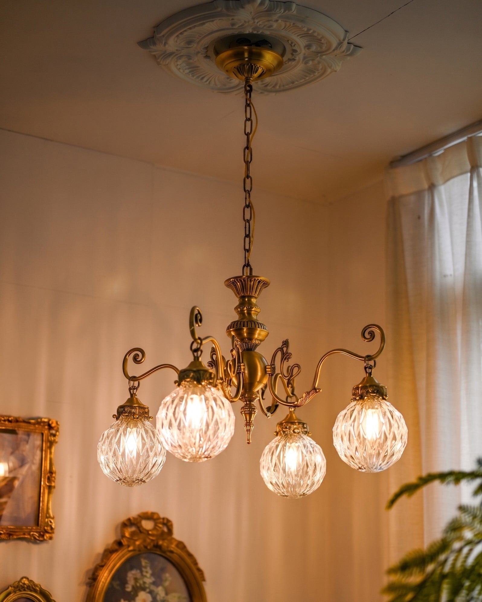 Eldridge Glass Chandelier