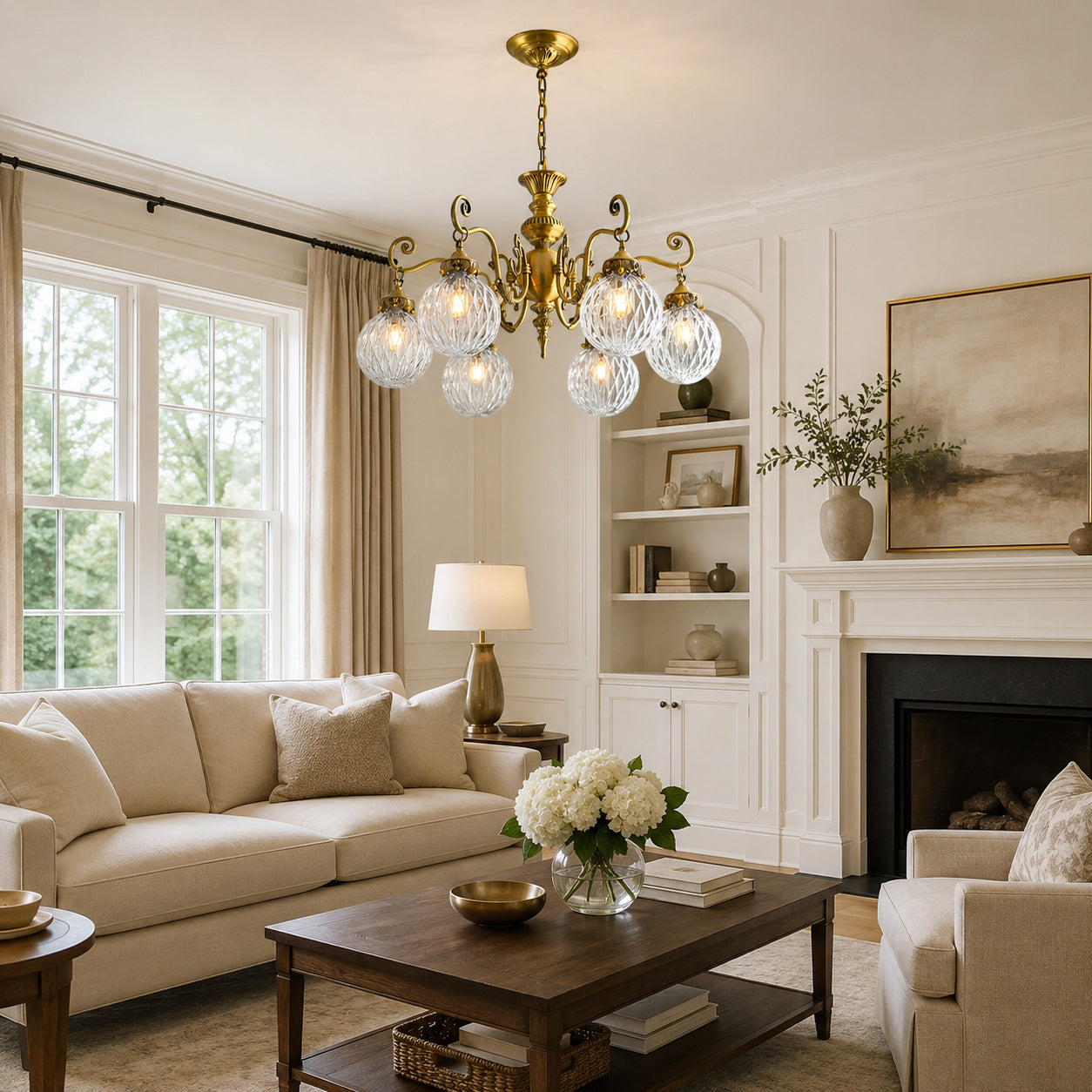 Eldridge Glass Chandelier