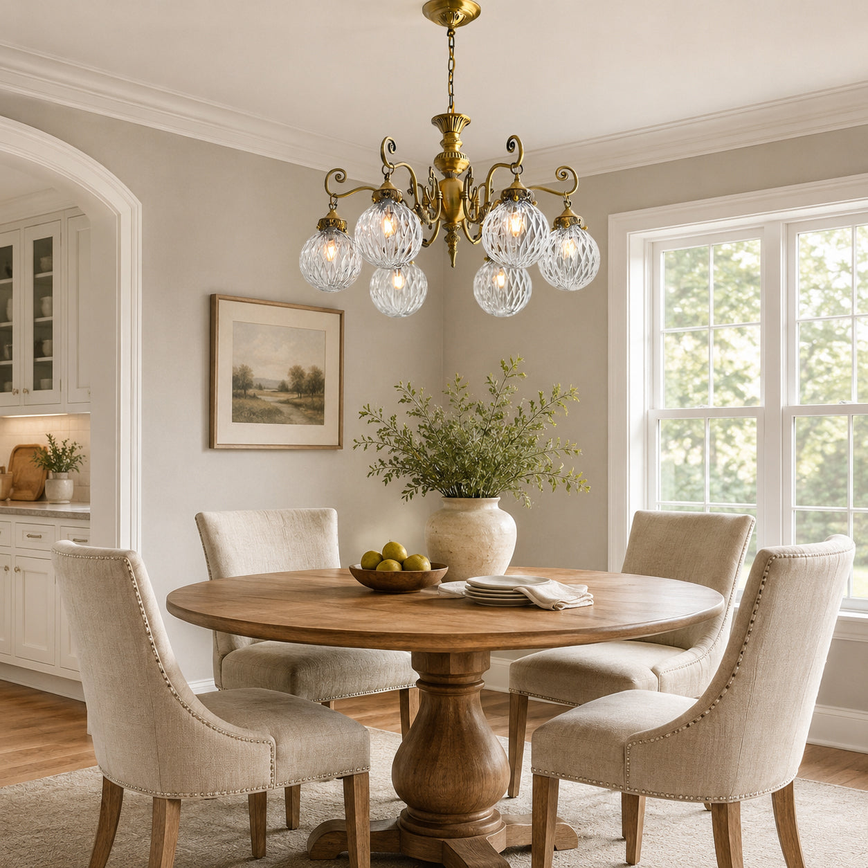 Eldridge Glass Chandelier