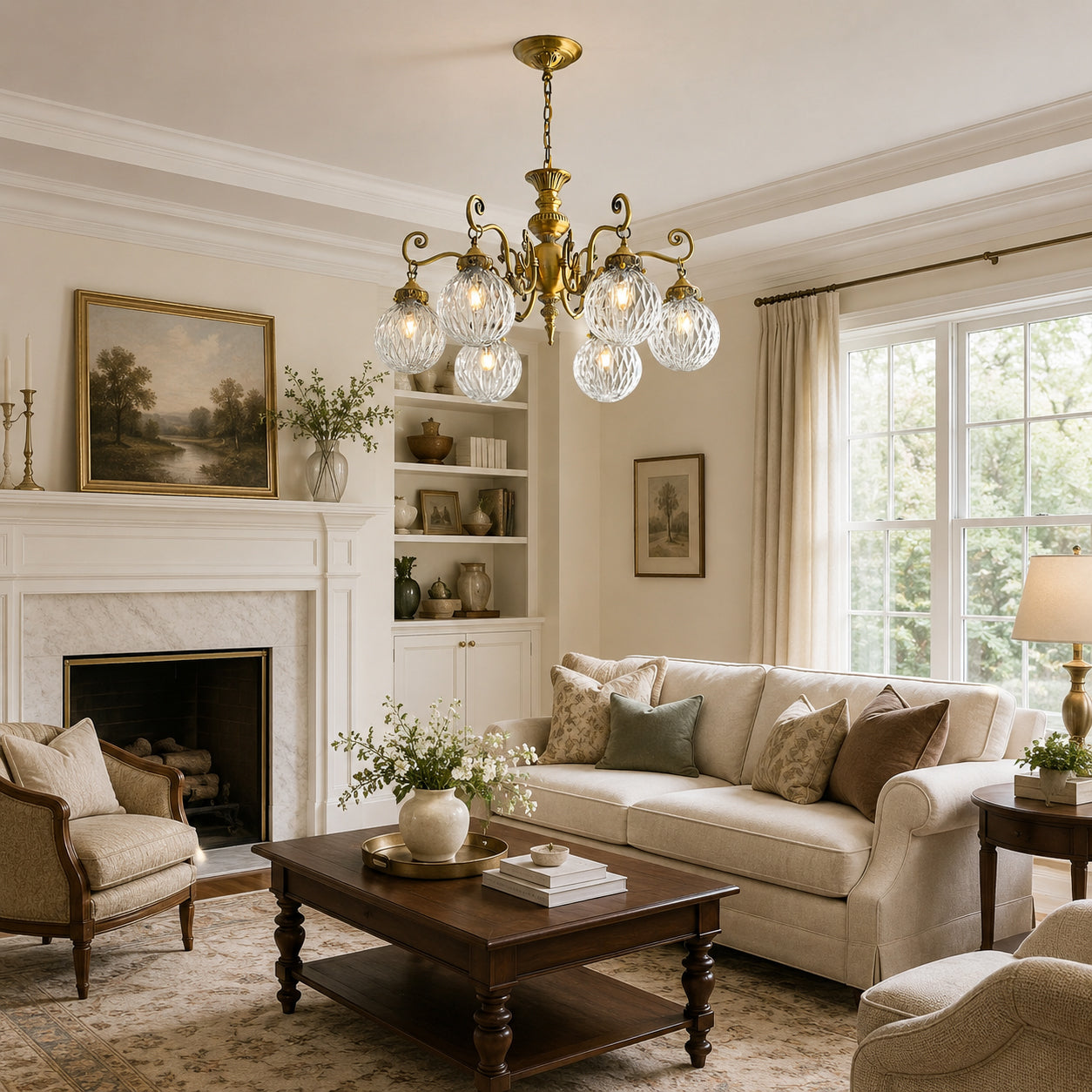 Eldridge Glass Chandelier