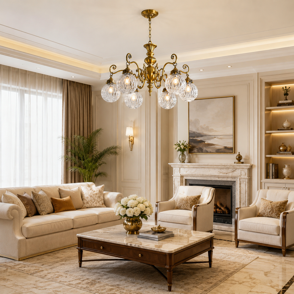 Eldridge Glass Chandelier