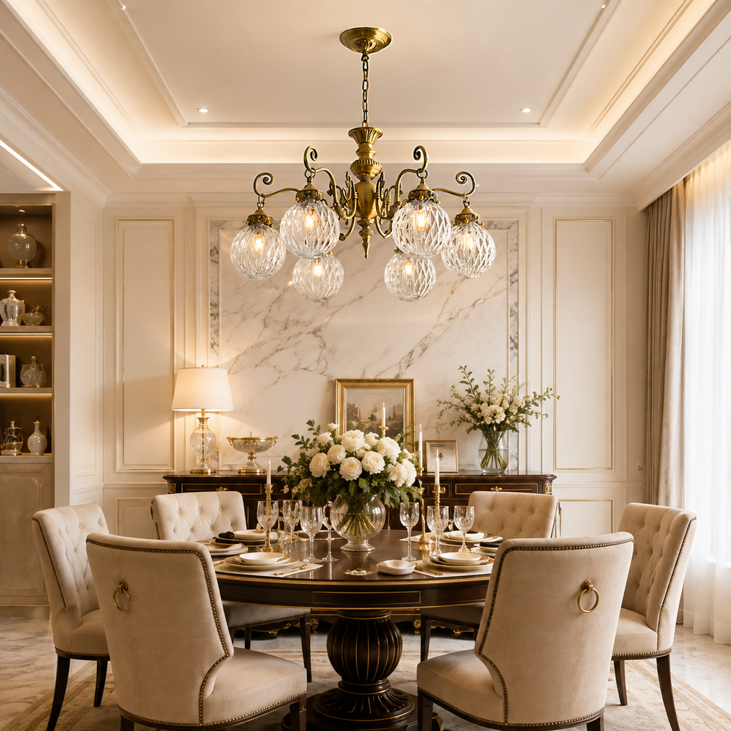 Eldridge Glass Chandelier