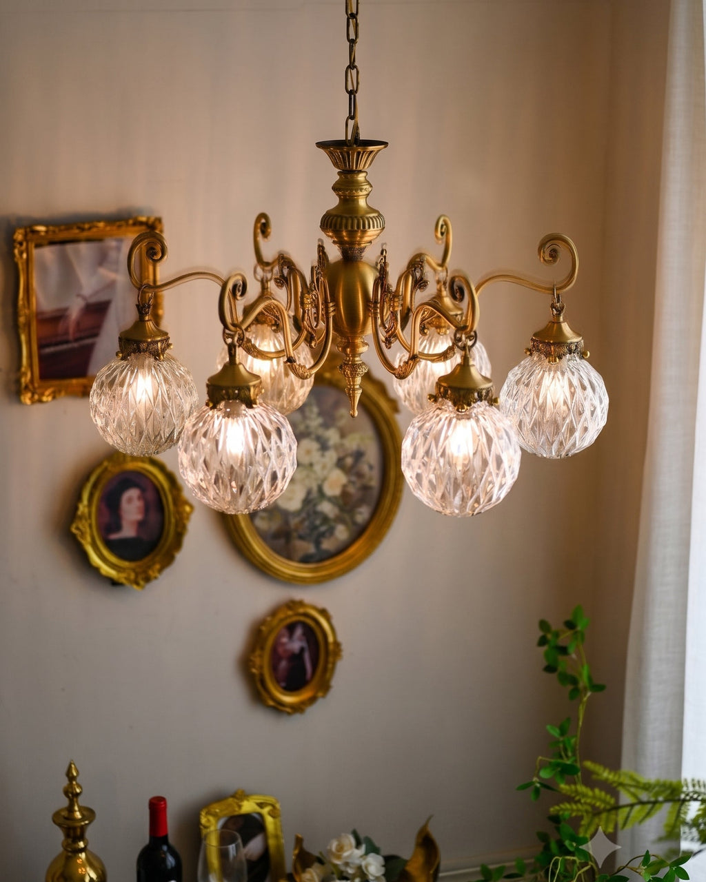 Eldridge Glass Chandelier