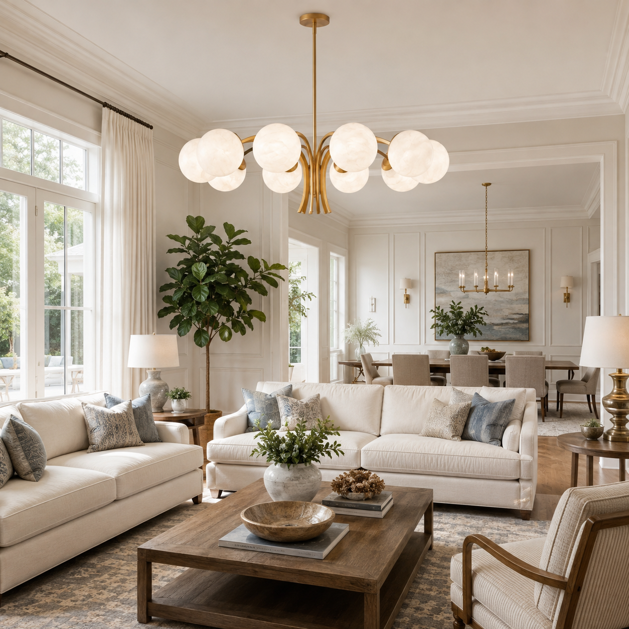 Havana Alabaster Chandelier
