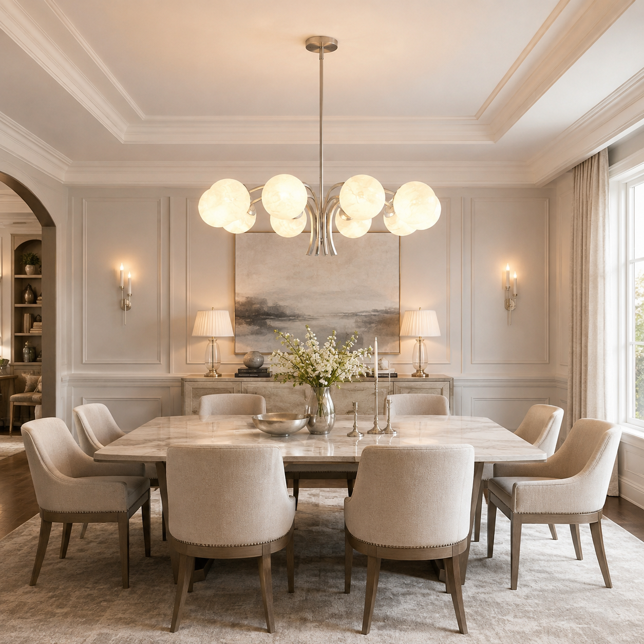 Havana Alabaster Chandelier
