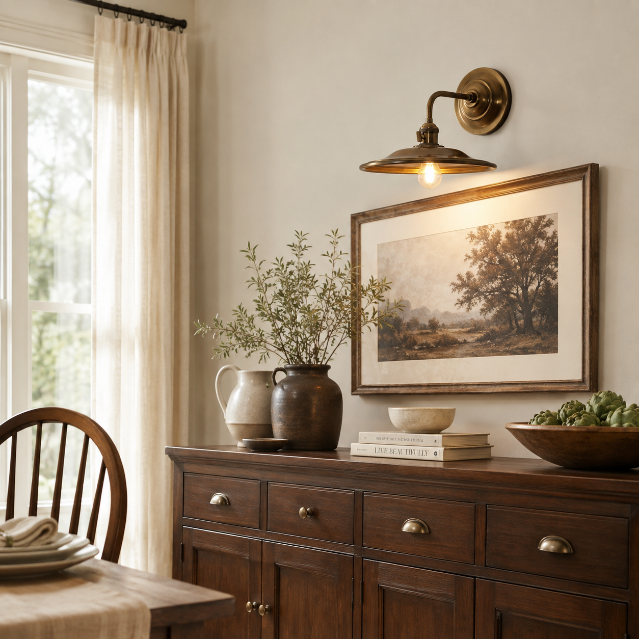 Hawthorne Brass Wall Sconce