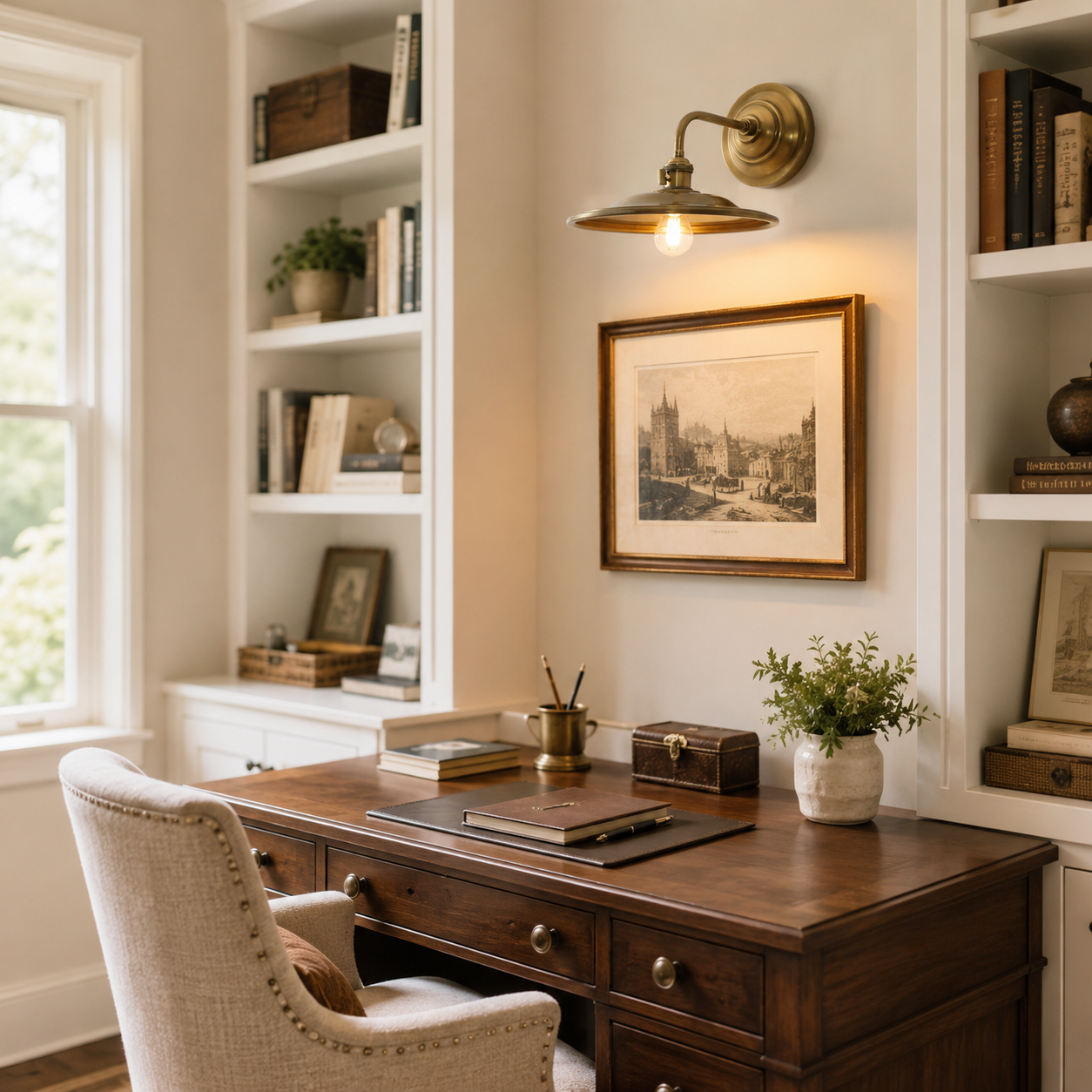 Hawthorne Brass Wall Sconce