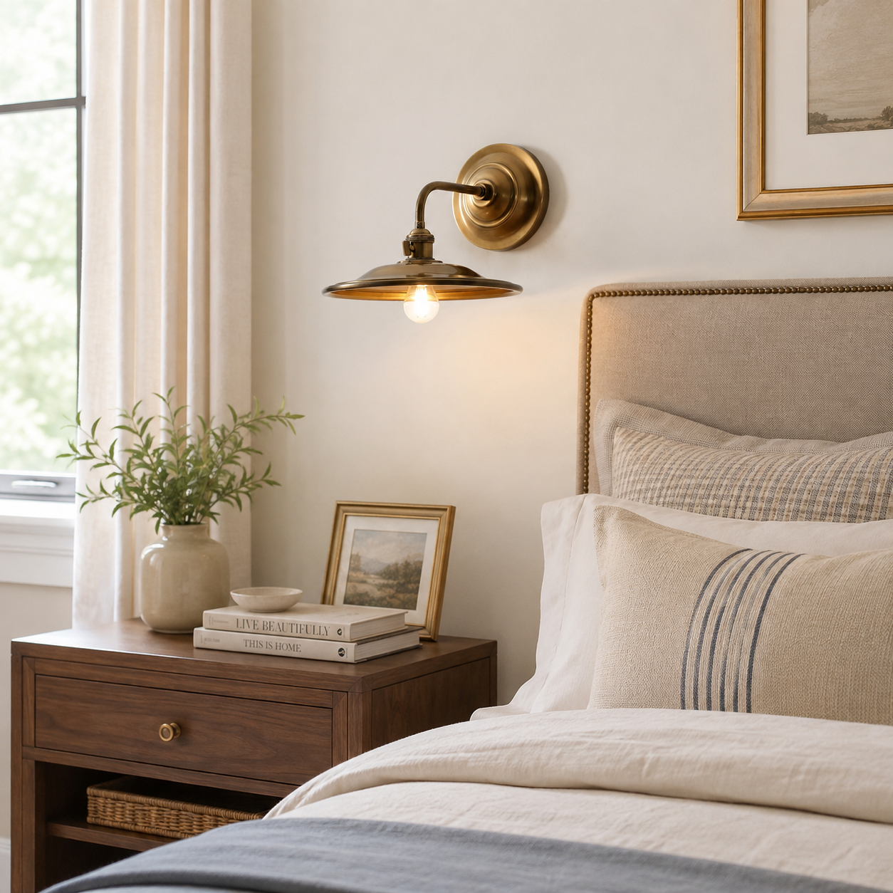 Hawthorne Brass Wall Sconce
