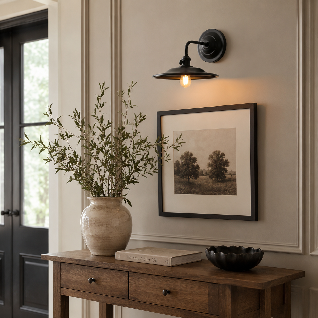 Hawthorne Brass Wall Sconce