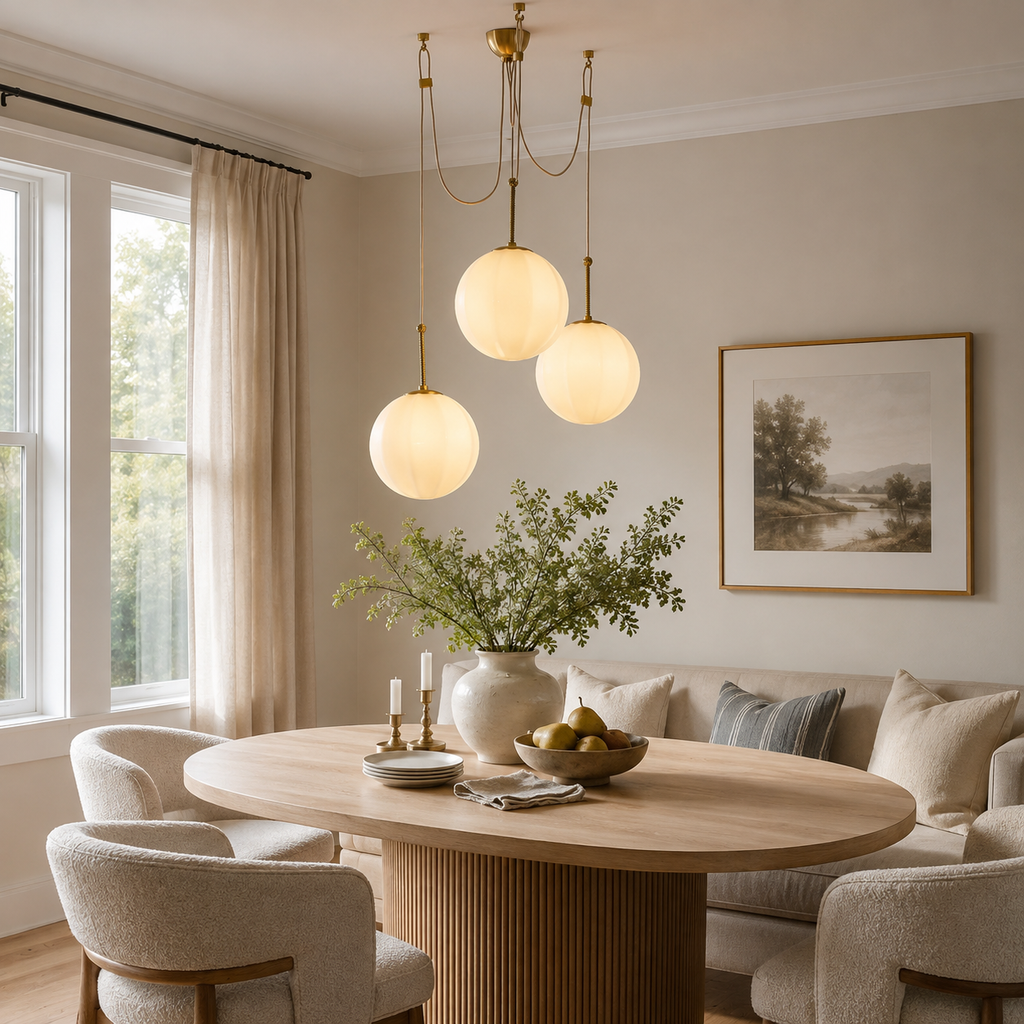 Holloway Glass Combination Chandelier