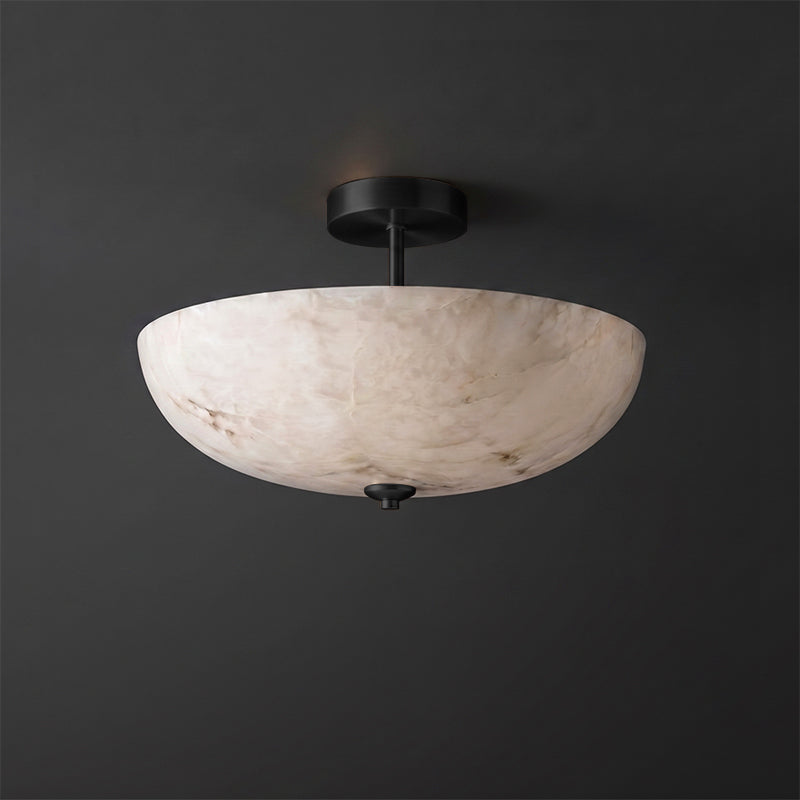 Miramar Alabaster Flush Mount Ceiling Light