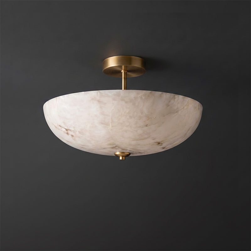 Miramar Alabaster Flush Mount Ceiling Light