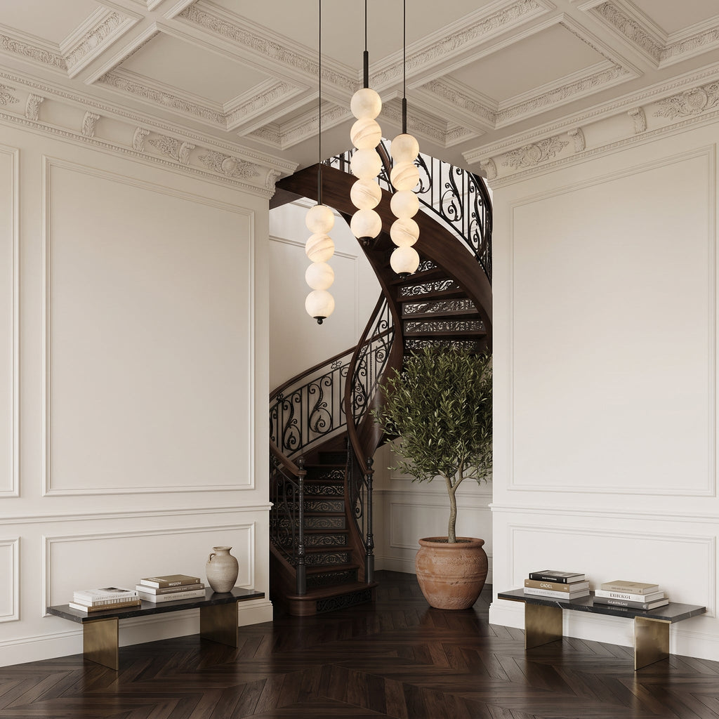 Orbet Alabaster Pendant Light