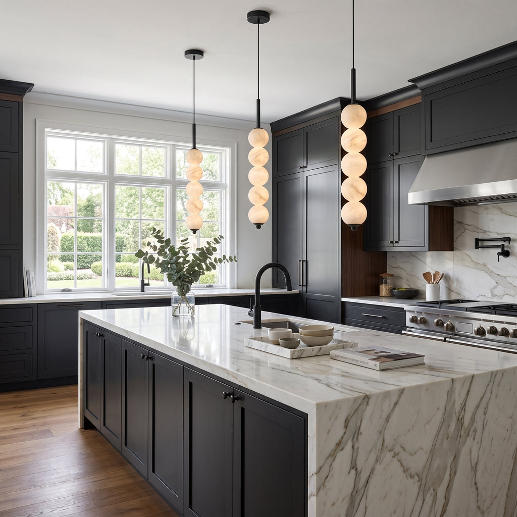 Orbet Alabaster Pendant Light