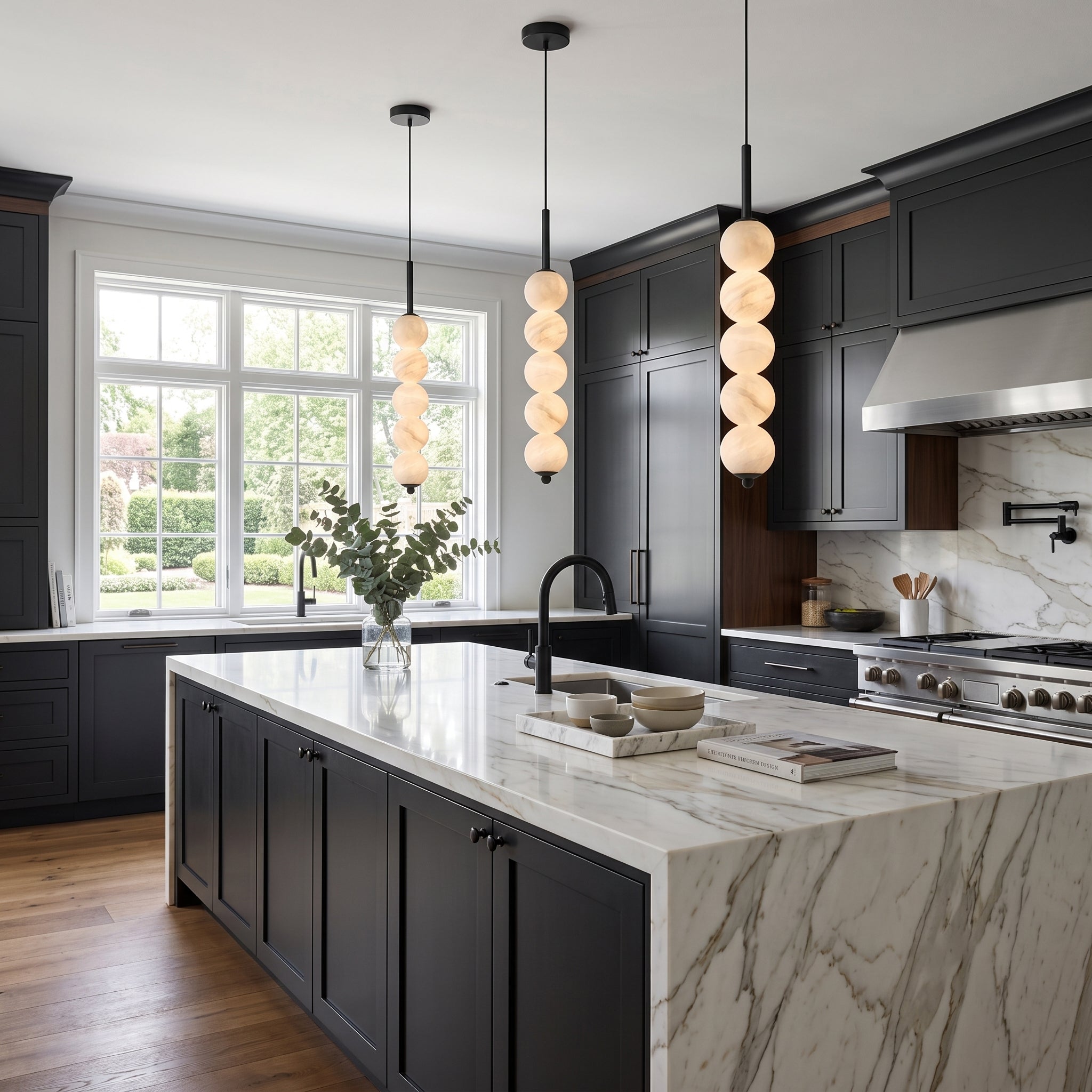 Orbet Alabaster Pendant Light