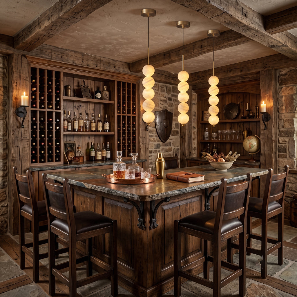 Orbet Alabaster Pendant Light