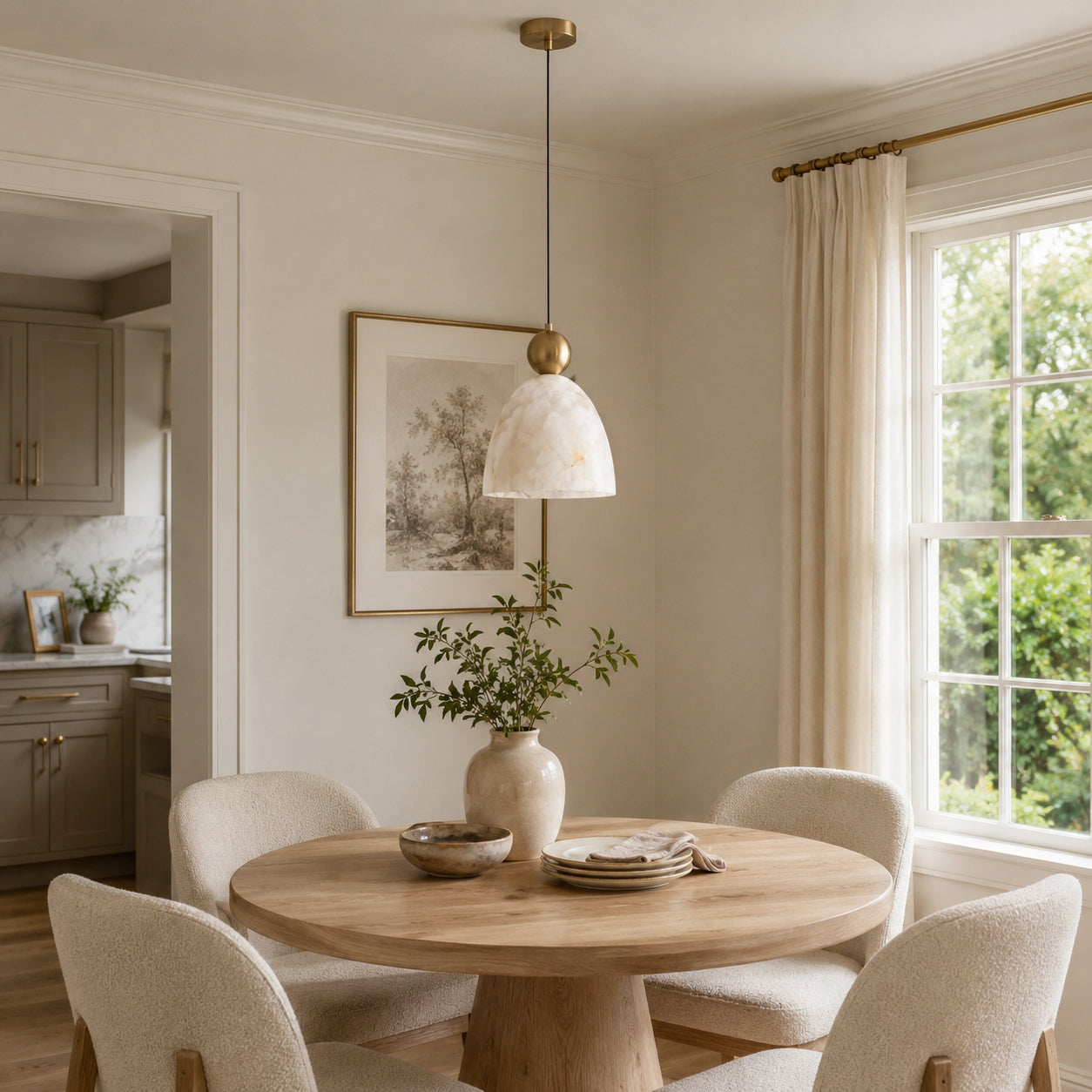 Posa Alabaster Pendant Light