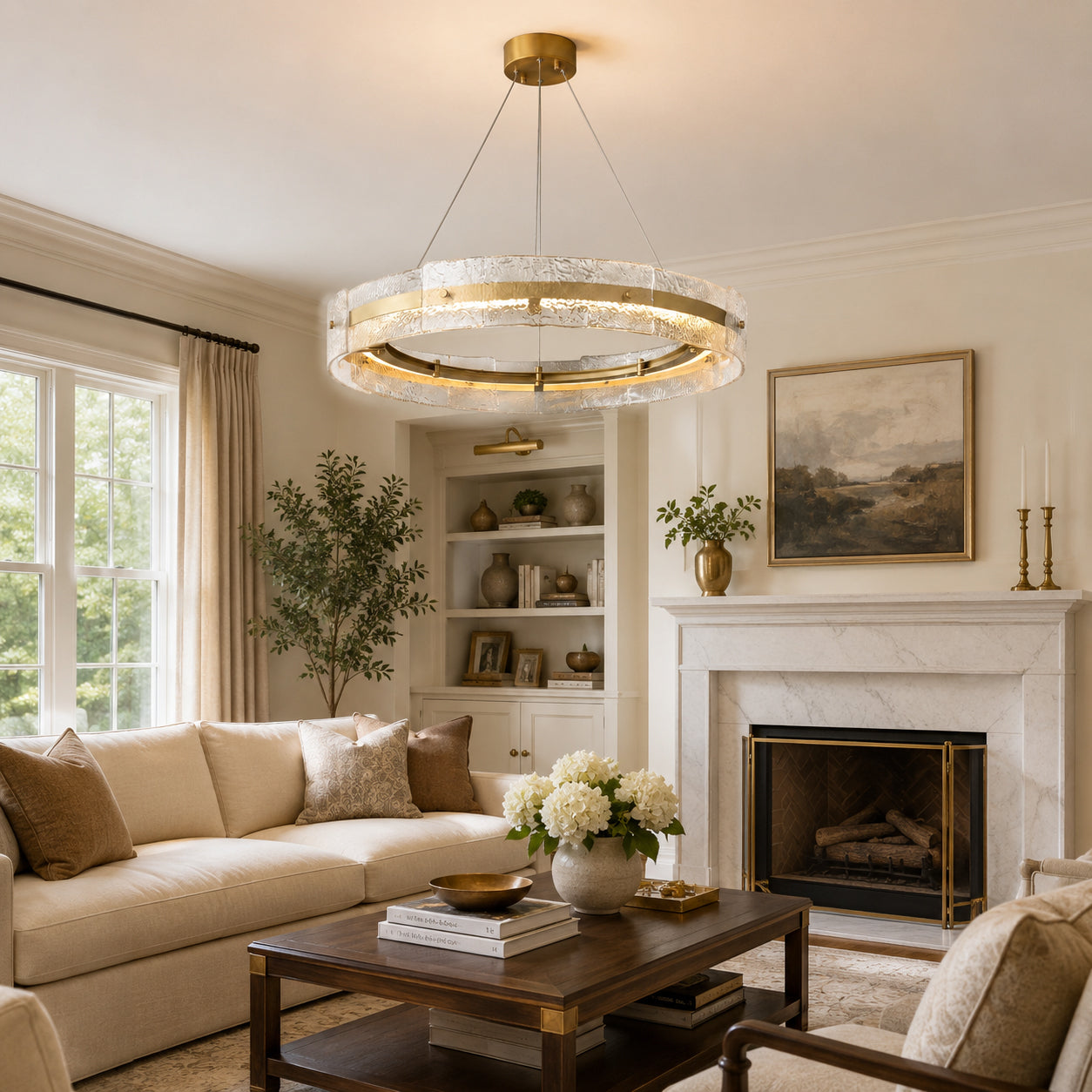 Prado Halo Glass Chandelier