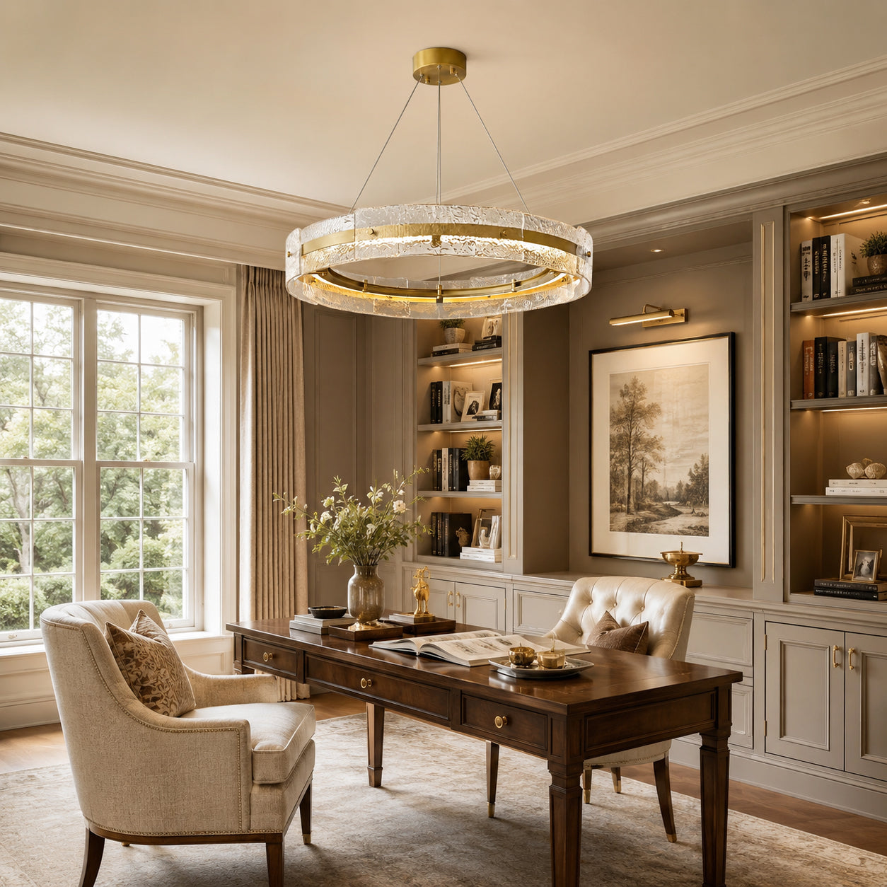 Prado Halo Glass Chandelier