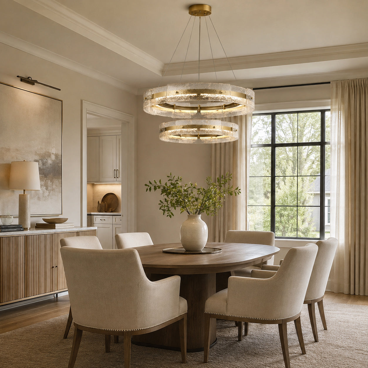 Prado Halo Glass Chandelier