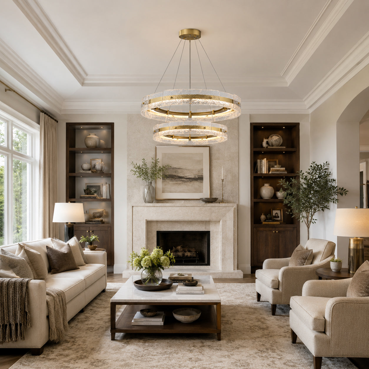 Prado Halo Glass Chandelier