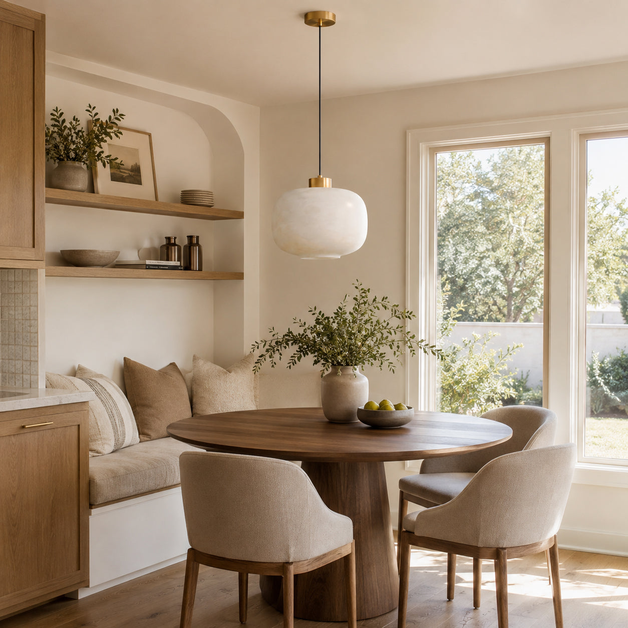 Rime Alabaster Pendant Light