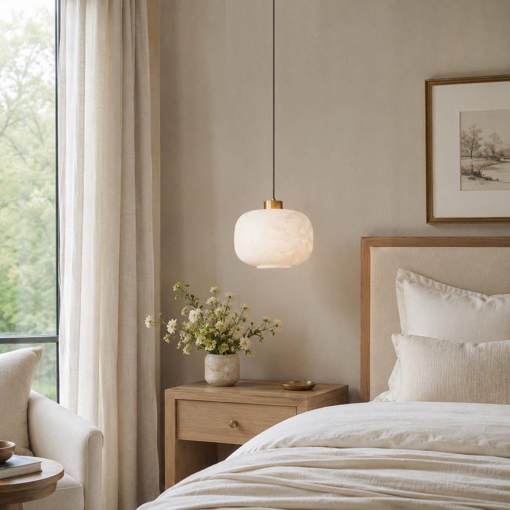 Rime Alabaster Pendant Light