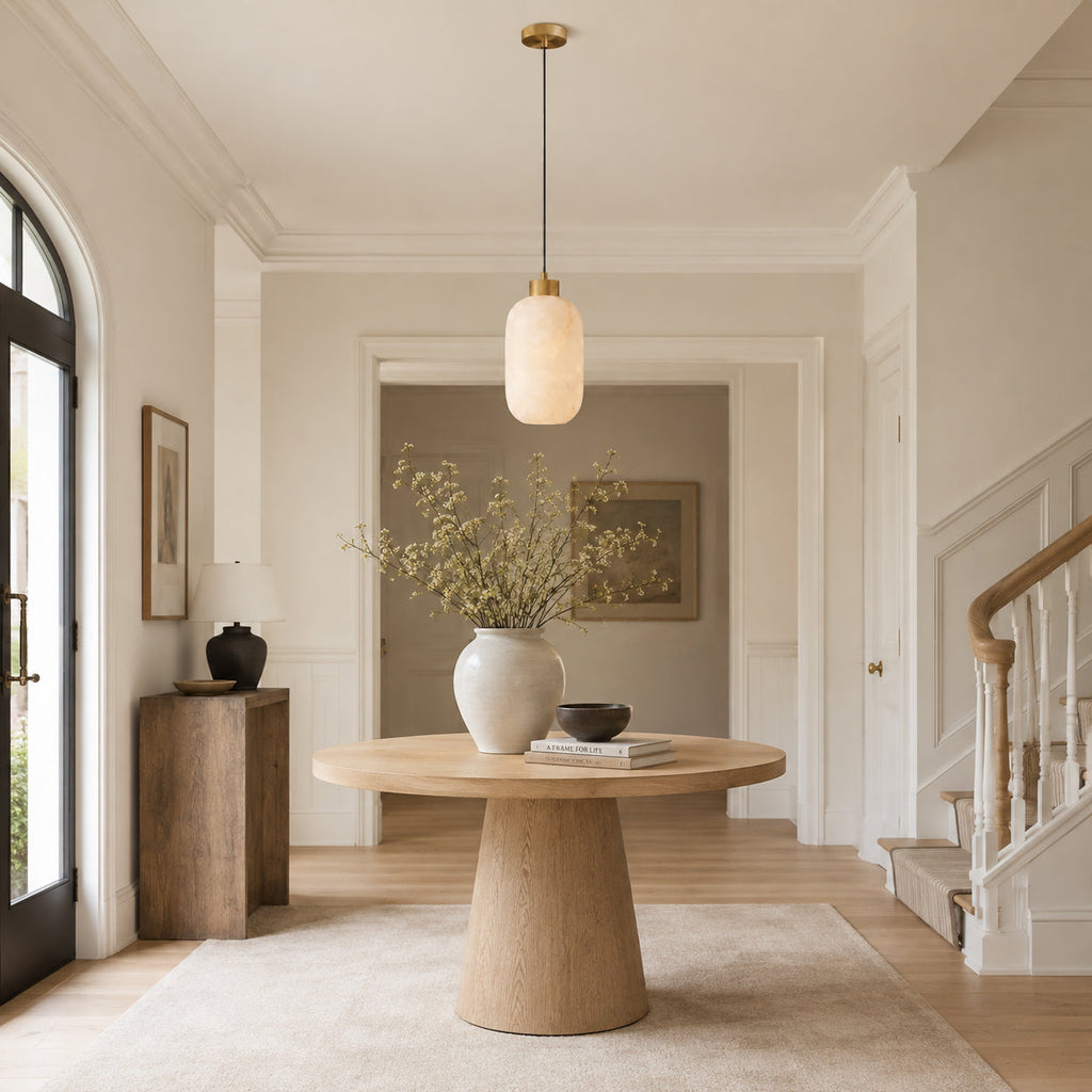 Rime Alabaster Pendant Light