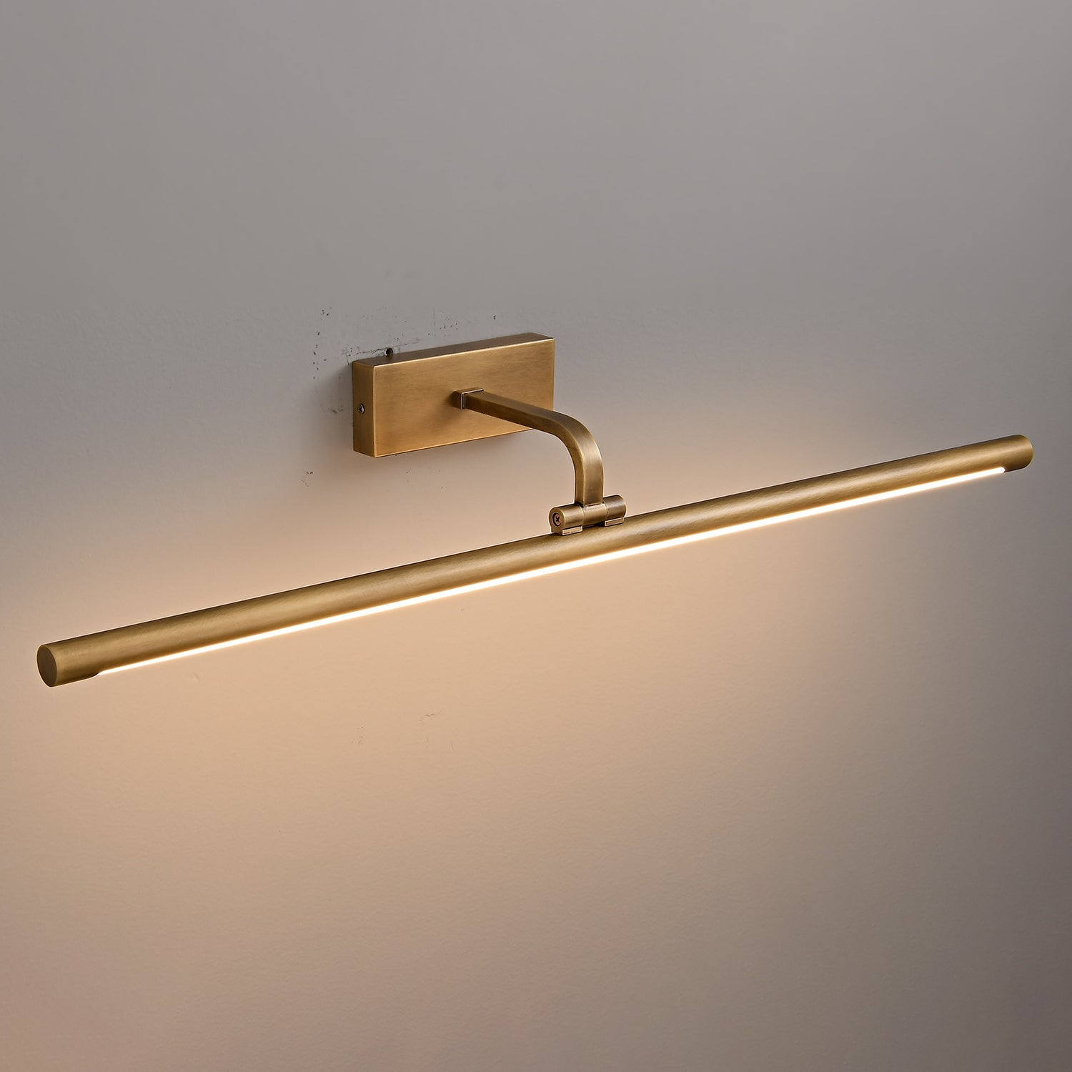 Sheffield Linear Brass Wall Sconce