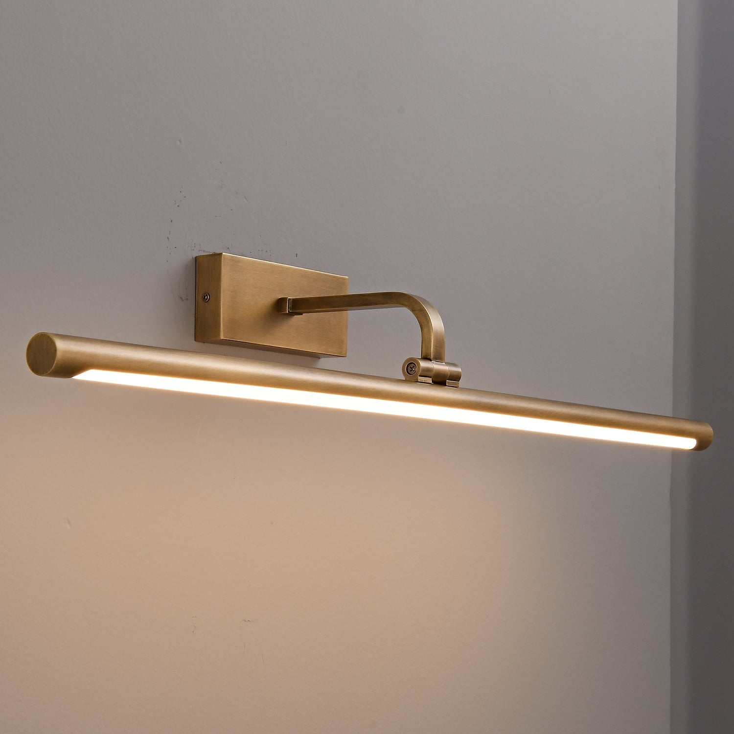 Sheffield Linear Brass Wall Sconce