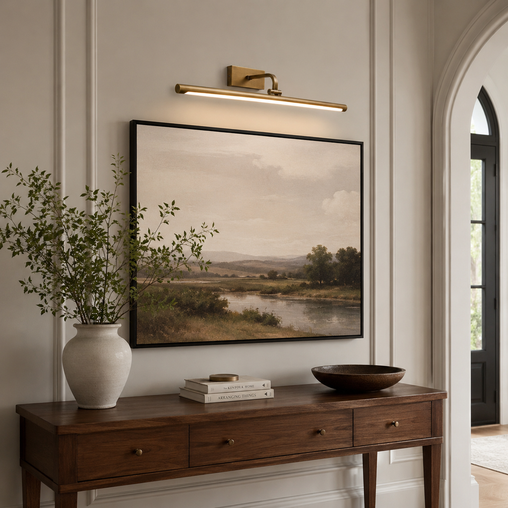 Sheffield Linear Brass Wall Sconce