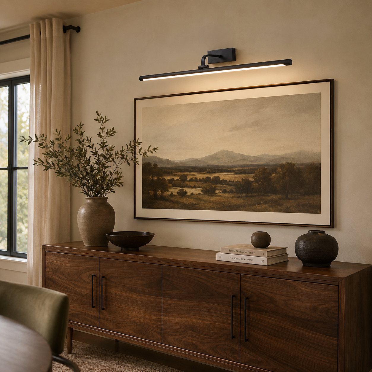 Sheffield Linear Brass Wall Sconce